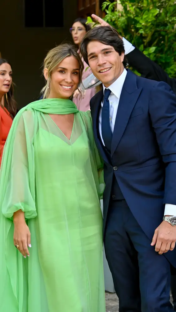María Pombo y Pablo Castellano en la boda de Lucía Pombo 