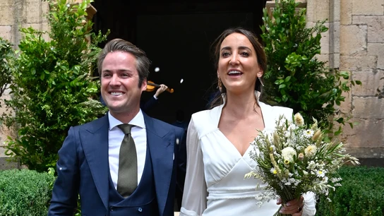 Lucía Pombo y Álvaro López Huerta recién casados Lucía Pombo y Álvaro López Huerta recién casados