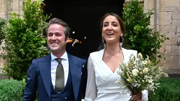 Lucía Pombo y Álvaro López Huerta recién casados
