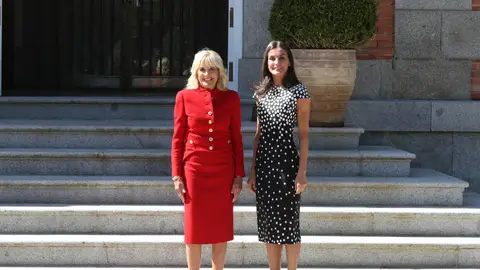 La reina Letizia junto a Jill Biden La reina Letizia junto a Jill Biden