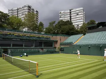 Entrenamientos antes del inicio de Wimbledon Entrenamientos antes del inicio de Wimbledon