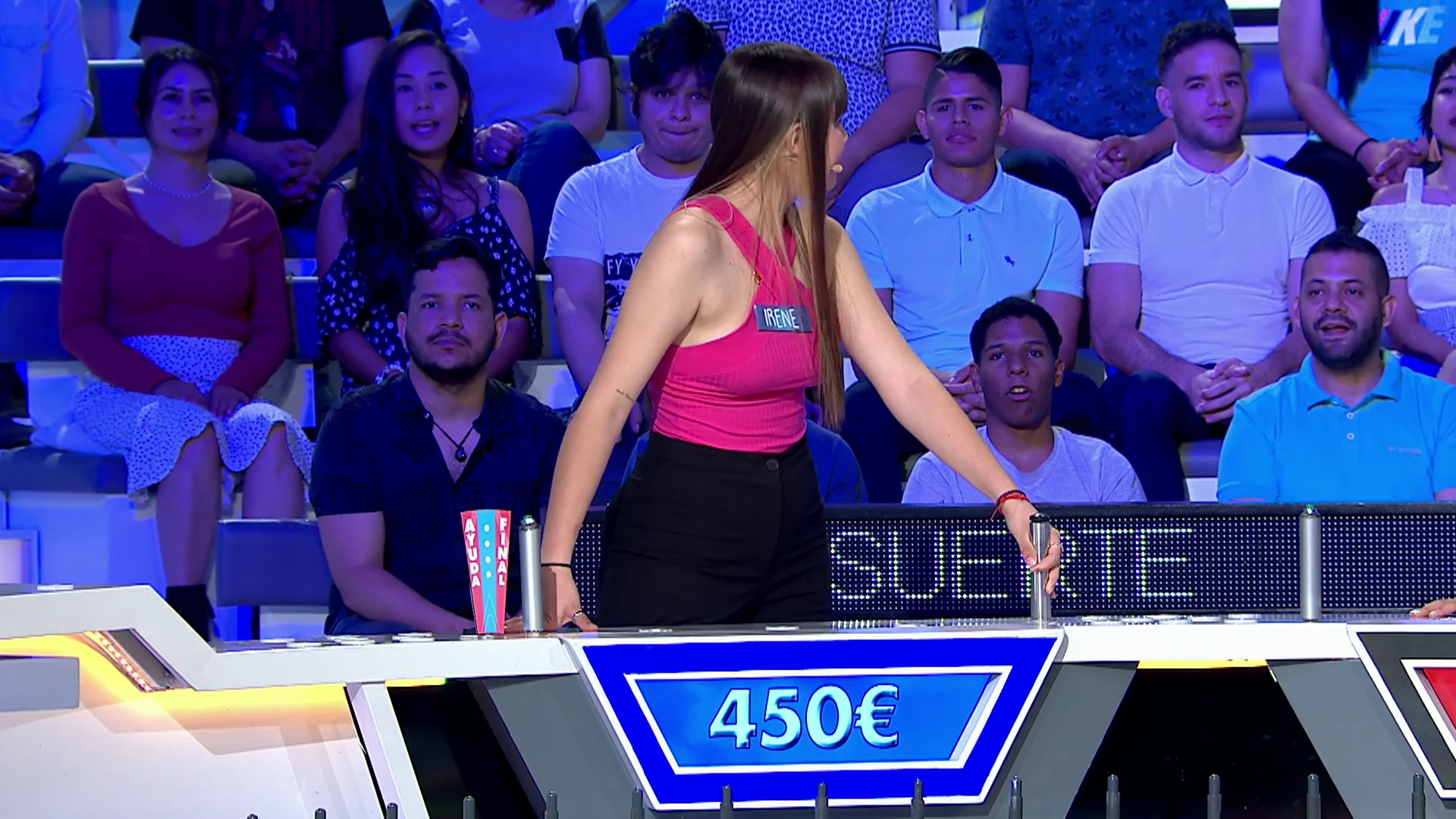 Irene se f&iacute;a del p&uacute;blico de &lsquo;La ruleta de la suerte&rsquo;&hellip; &iexcl;y duplica su dinero!