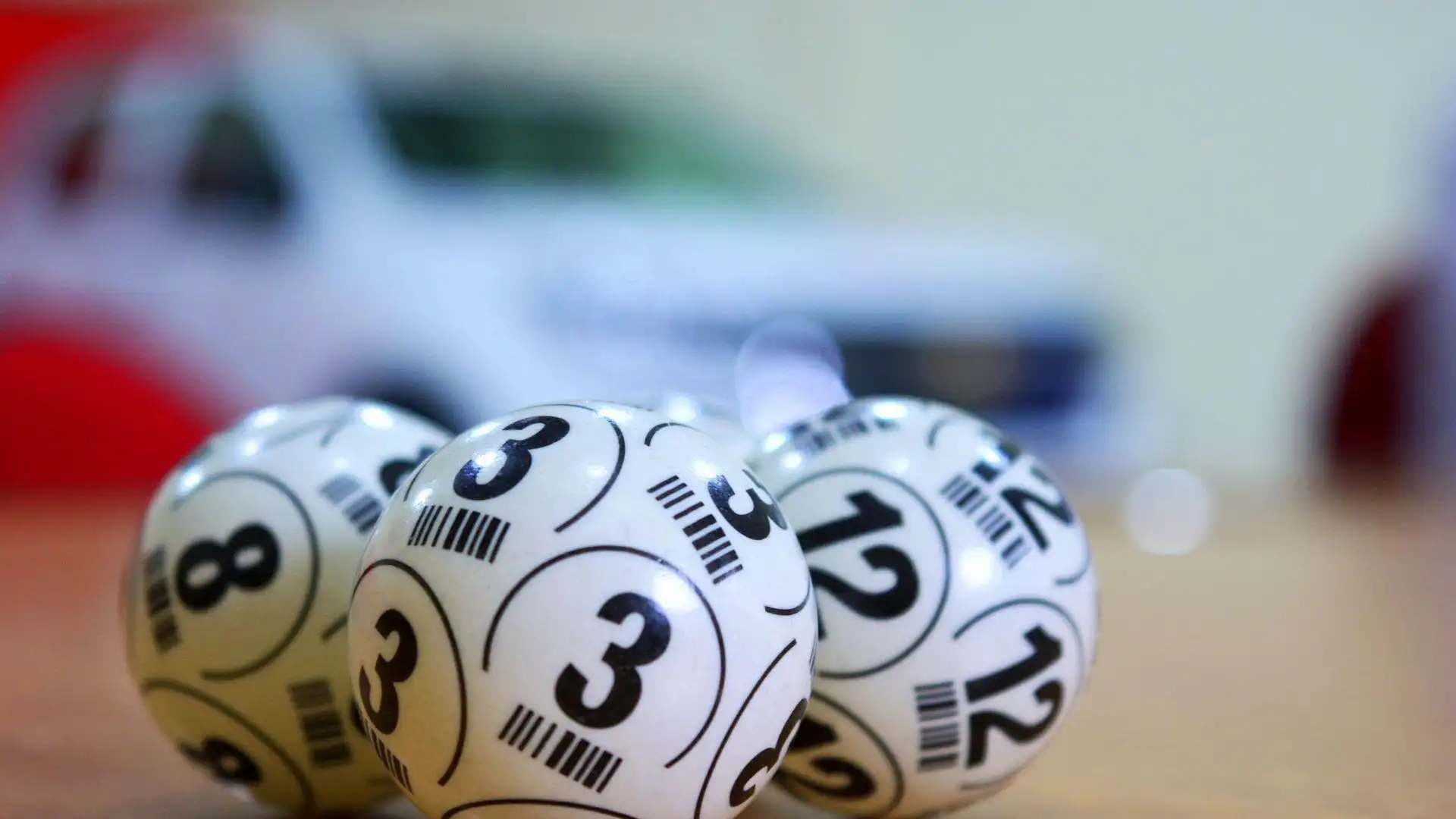 Imagen de archivo de bolas de un sorteo Imagen de archivo de bolas de un sorteo