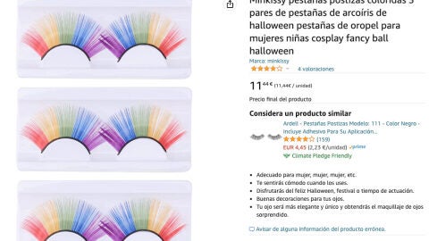 Pestañas colores