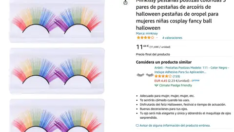 Pestañas colores Pestañas colores
