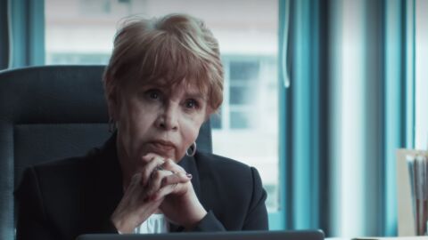 Gloria Gómez como la fiscal de 'Café con aroma de mujer'