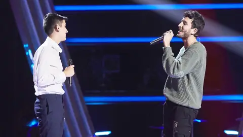 ¡Dos showman en escena! Sebastián Yatra canta ‘Fly me to the moon’ con Pablo Fernández en ‘La Voz Kids’ ¡Dos showman en escena! Sebastián Yatra canta ‘Fly me to the moon’ con Pablo Fernández en ‘La Voz Kids’