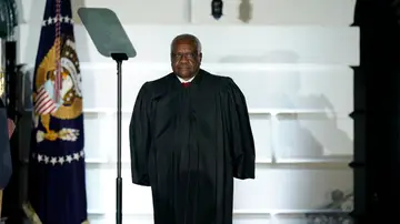 El juez conservador del Tribunal Supremo de EEUU.Clarence Thomas, en una fotografía de archivo. El juez conservador del Tribunal Supremo de EEUU.Clarence Thomas, en una fotografía de archivo.