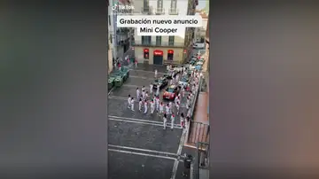 El encierro de San Fermín con unos toros especiales El encierro de San Fermín con unos toros especiales