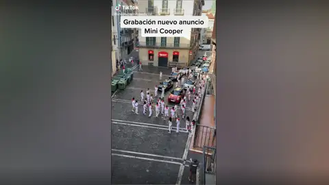 El encierro de San Fermín con unos toros especiales El encierro de San Fermín con unos toros especiales