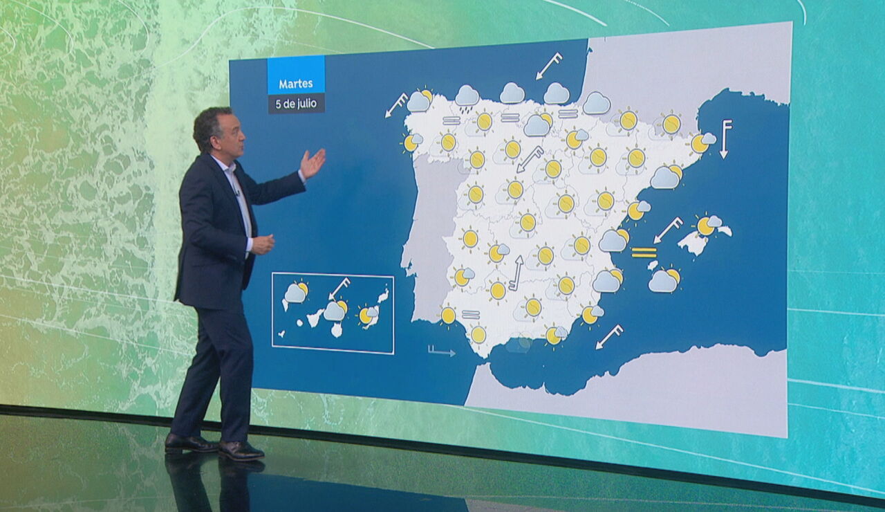  Roberto Brasero anuncia una subida de temperaturas que alcanzarán los 40 grados y fuertes tormentas