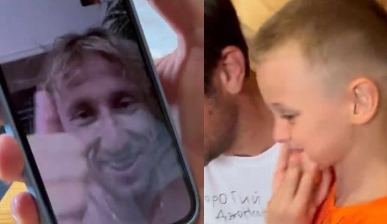 La sorpresa de Modric a un niño de seis años víctima de la guerra de Ucrania