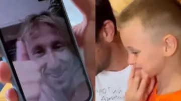 La sorpresa de Modric a un niño de seis años víctima de la guerra de Ucrania