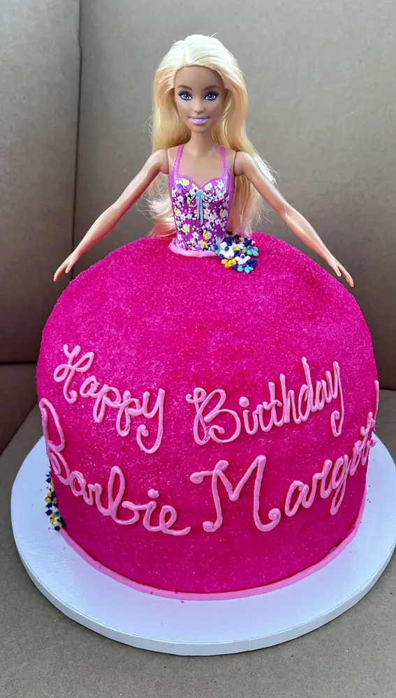 La tarta Margot Robbie en 'Barbie'