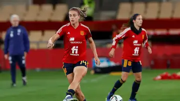 Alexia Putellas en un entrenamiento con la selección española