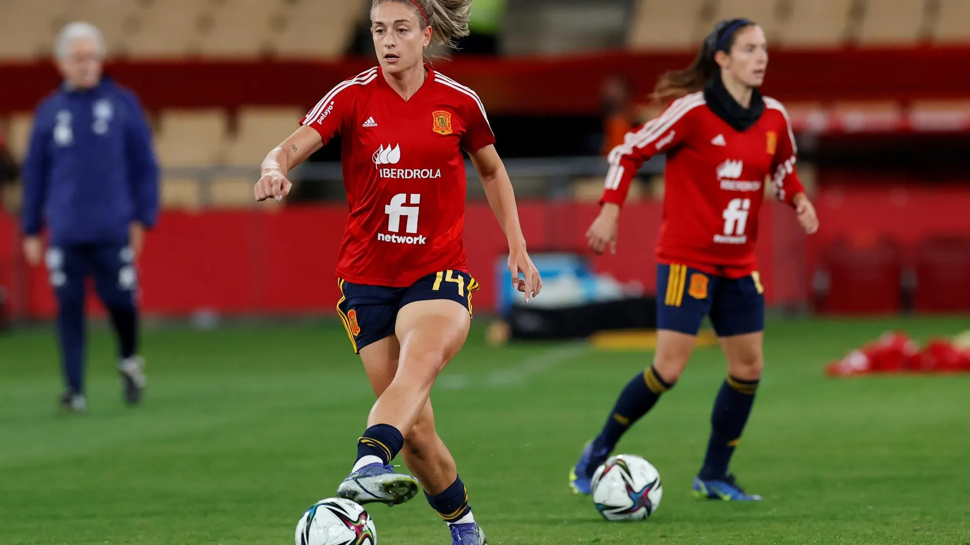 Alexia Putellas en un entrenamiento con la selección española Alexia Putellas en un entrenamiento con la selección española