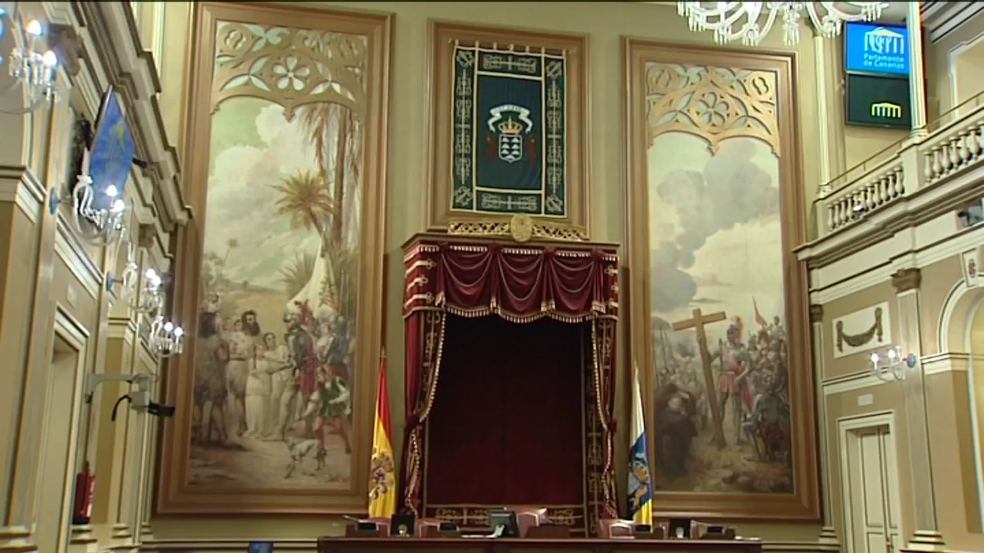 Pol&eacute;mica por los cuadros de la conquista de Canarias