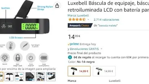 Báscula digital para el viaje Báscula digital para el viaje
