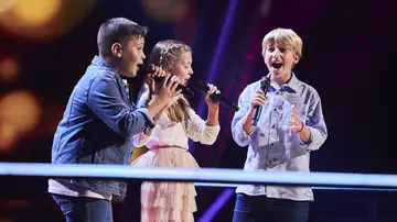 Mario, Paula y Joel traen el ritmo de Juan Luis Guerra a las Batallas de ‘La Voz Kids’ 