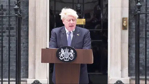 Boris Johnson en una comparecencia Boris Johnson
