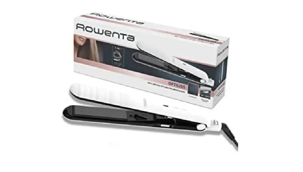 Plancha de pelo blanca de Rowenta