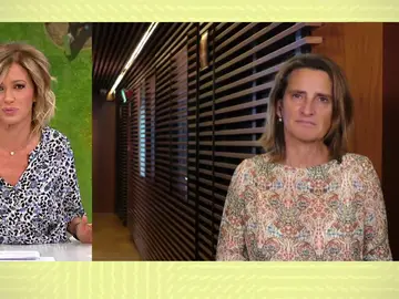 Ministra Ribera en Espejo Público. Ministra Ribera en Espejo Público.