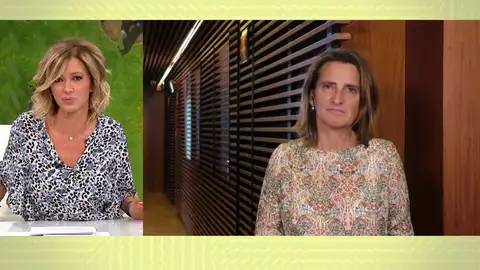 Ministra Ribera en Espejo Público. Ministra Ribera en Espejo Público.