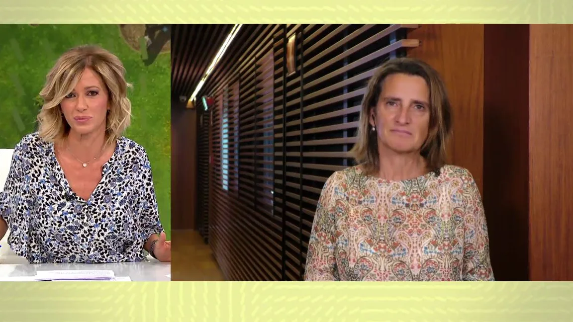 Ministra Ribera en Espejo Público. Ministra Ribera en Espejo Público.