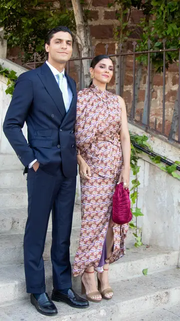 María García de Jaime y Tomás Páramo en la boda de Teresa Andrés María García de Jaime y Tomás Páramo en la boda de Teresa Andrés