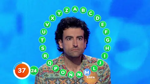Una palabra separa a Rafa de 1.264.000 euros en 'Pasapalabra'... ¿Conseguirá dar con ella? Una palabra separa a Rafa de 1.264.000 euros en 'Pasapalabra'... ¿Conseguirá dar con ella?