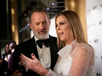 Tom Hanks y su mujer Rita Wilson Tom Hanks y su mujer Rita Wilson
