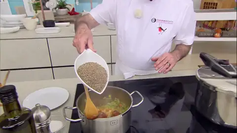 Añade las lentejas Añade las lentejas