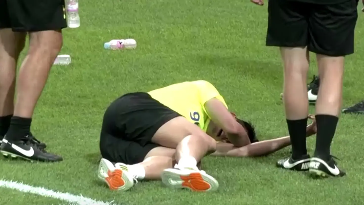Son Heung-min, tras el entrenamiento del Tottenham en Seúl Son Heung-min, tras el entrenamiento del Tottenham en Seúl