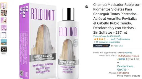 Champú violeta Champú violeta