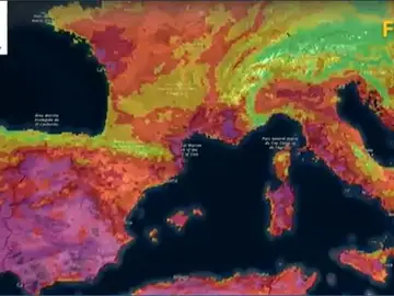 Mapa Copernicus riesgo de incendio en Europa