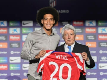 Axel Witsel, en su presentación con el Atlético de Madrid