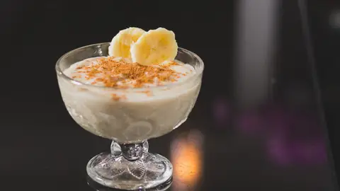 Helado casero de plátano. Helado casero de plátano.