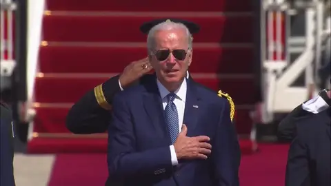 Joe Biden aterriza en Israel Joe Biden aterriza en Israel