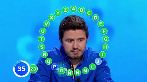 Golpe de autoridad de Orestes en ‘El Rosco’: 23 aciertos y un chiste para romper la racha de Rafa Golpe de autoridad de Orestes en ‘El Rosco’: 23 aciertos y un chiste para romper la racha de Rafa