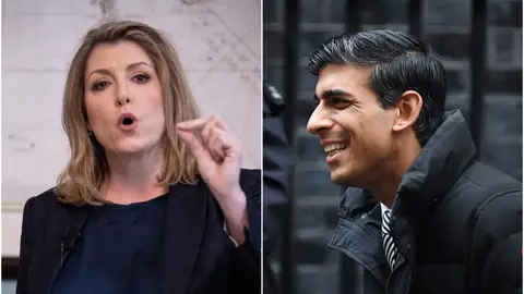 Sunak y Mordaunt, los dos favoritos para suceder a Boris Johnson Sunak y Mordaunt, los dos favoritos para suceder a Boris Johnson
