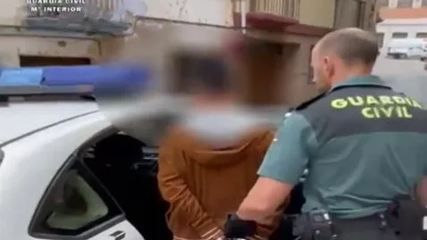 Foto de archivo de un detenido Foto de archivo de un detenido