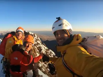 'One Push', la nueva vía abierta por los hermanos Pou en los Andes 'One Push', la nueva vía abierta por los hermanos Pou en los Andes
