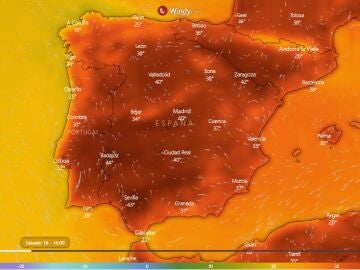 Mapa de las temperaturas en la segunda ola de calor