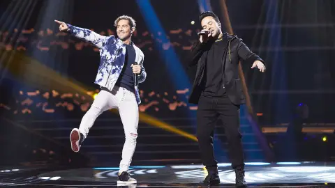 David Bisbal y Luis Fonsi rebosan buena energía en ‘La Voz Kids’ cantando ‘Dos veces’ David Bisbal y Luis Fonsi rebosan buena energía en ‘La Voz Kids’ cantando ‘Dos veces’