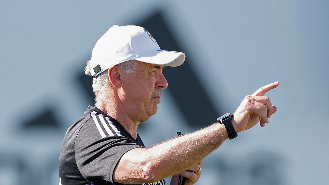 El entrenador del Real Madrid, Carlo Ancelotti El entrenador del Real Madrid, Carlo Ancelotti