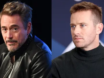 Robert Downey y Armie Hammer Robert Downey y Armie Hammer