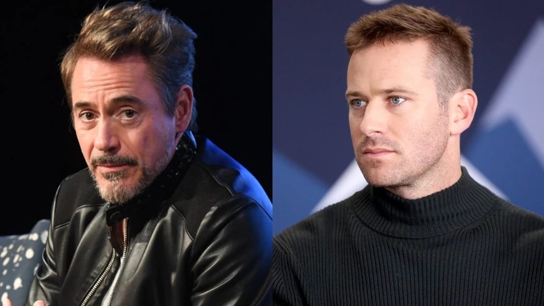 Robert Downey y Armie Hammer Robert Downey y Armie Hammer