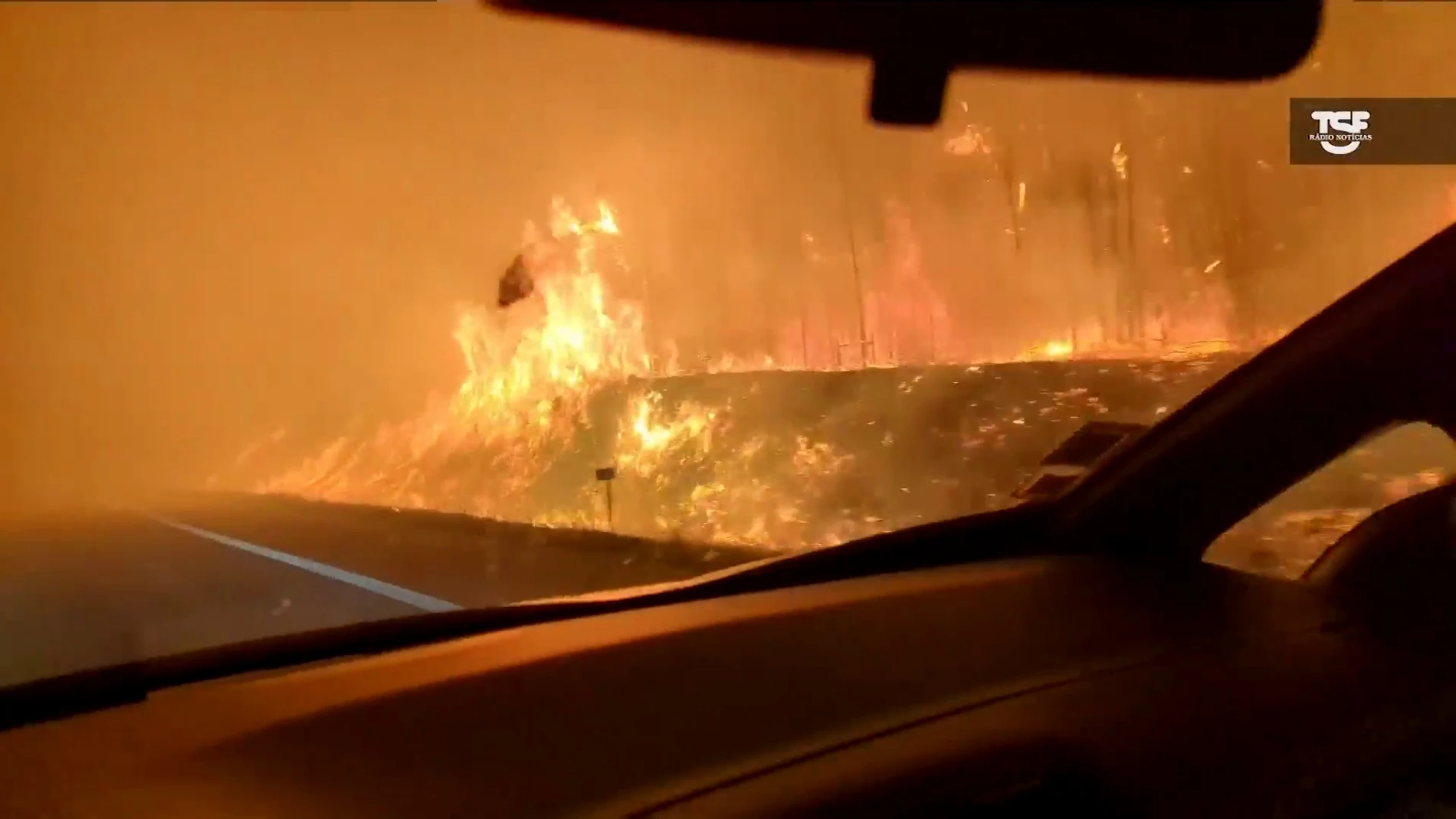 Incendios descontrolados en Portugal