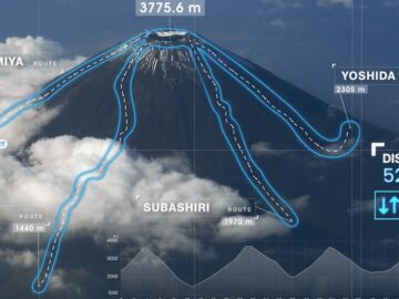 Nuevo récord Guinness en el Monte Fuji: sube y baja cuatro veces en menos de 10 horas