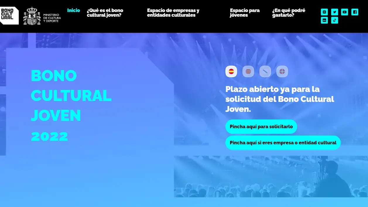 El Bono Cultural Joven ampl&iacute;a el plazo de solicitud